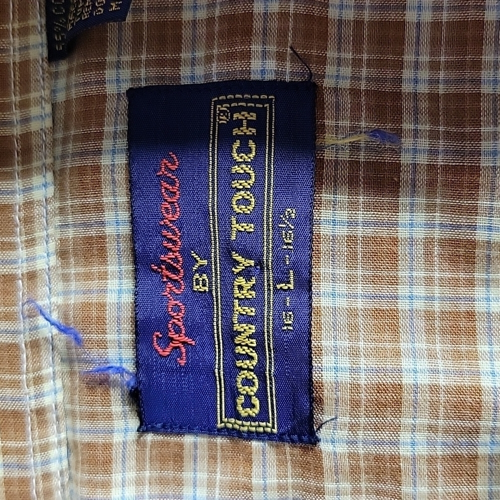 COUNTRY‎ TOUCH Sportswear Western Shirt Large 16/16 1/2 - Picture 7 of 7